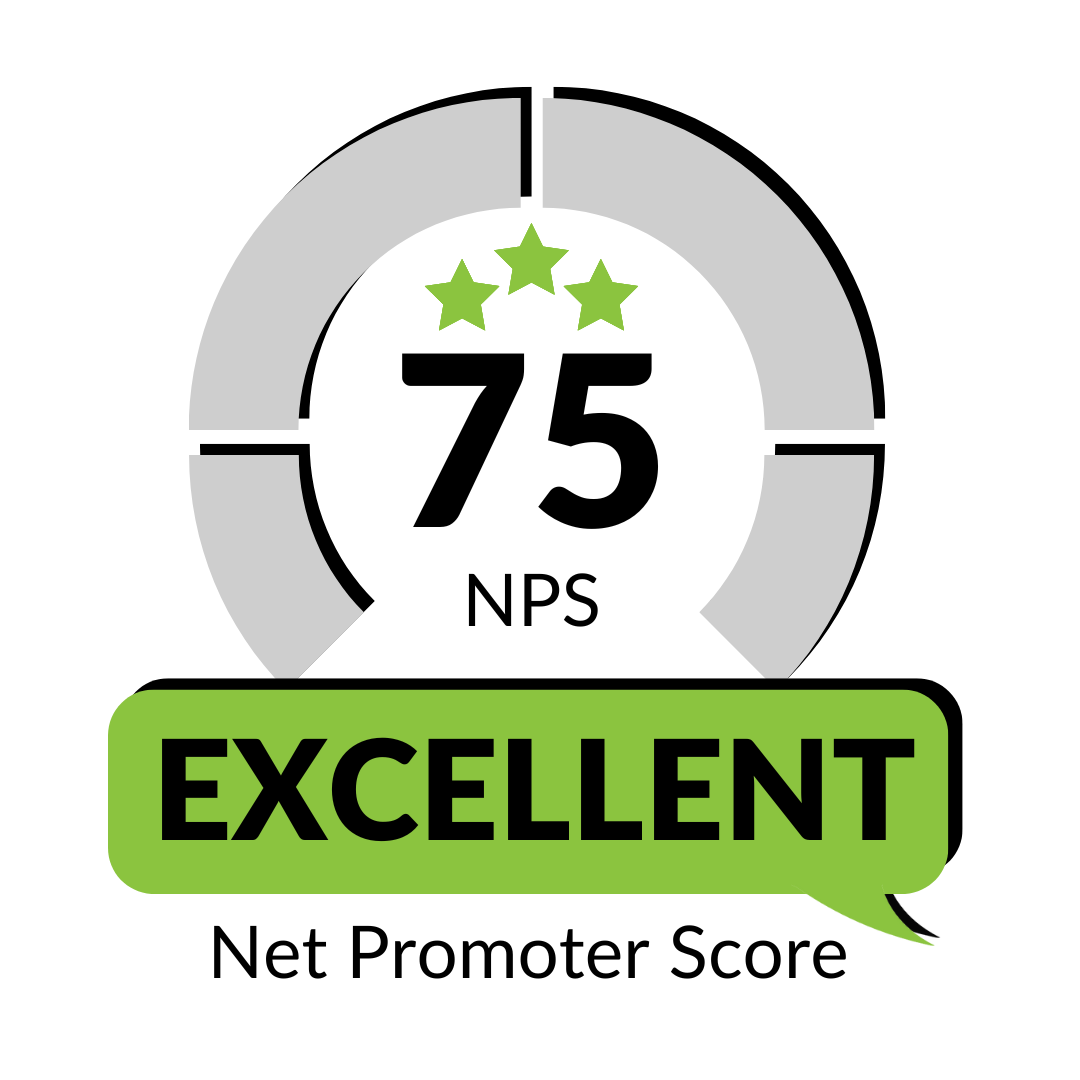 Net Promoter Score, Excellent, 75