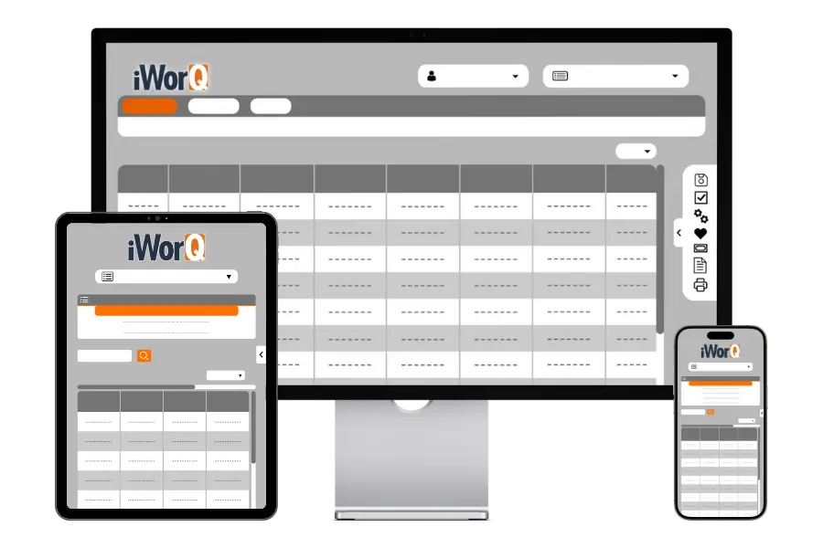 iWorQ Device Mockups