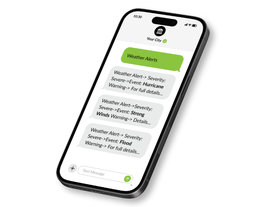 weather alerts on phone