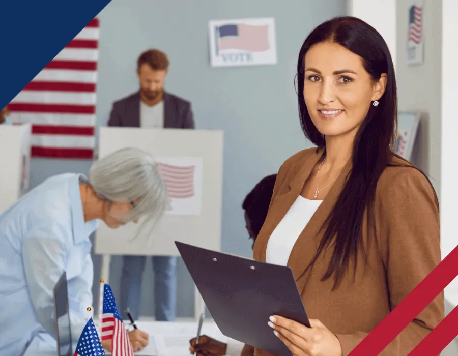 Elections lady with clipboard-1