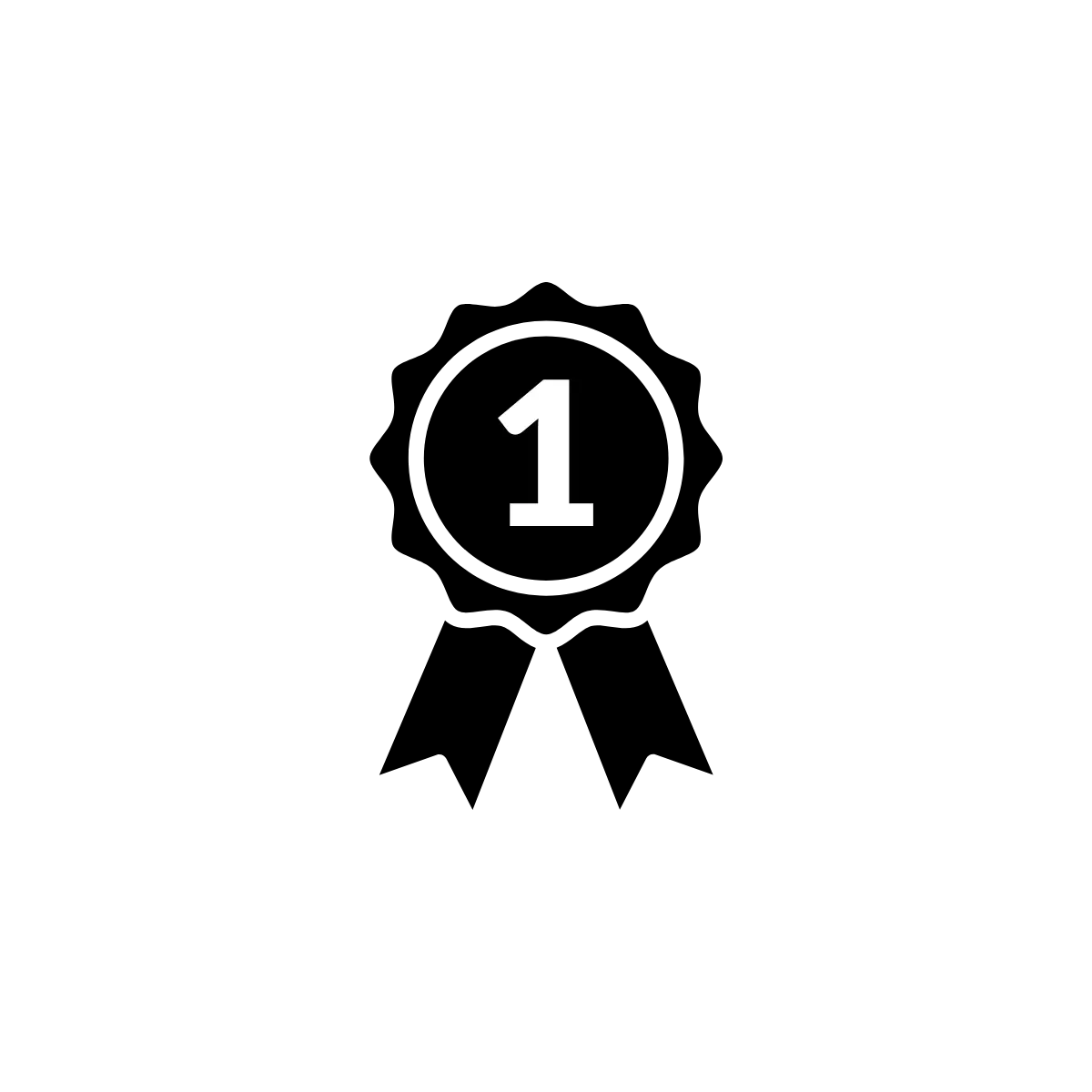 Number One Badge Icon